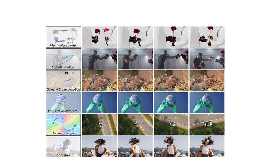 Wan-Move motion control examples